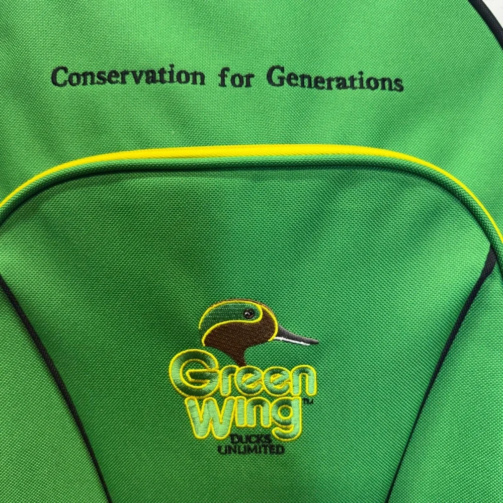 Ducks Unlimited Green Wing Rolling Suitcase and Backpack Set Green Yellow
